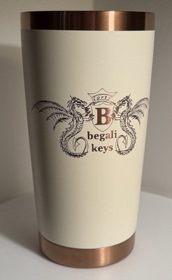 Begali SS TumblerCream and Copper