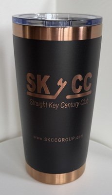 SKCC Tumbler Blk and Copper