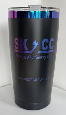 SKCC Blk and Iridescent Tumbler